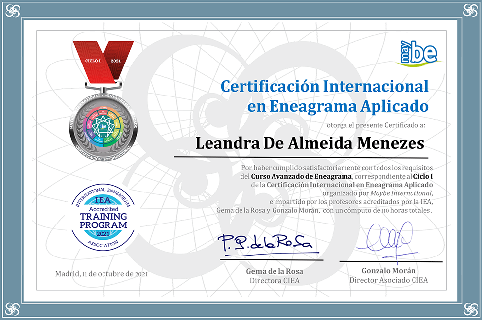 Certificado Internacional en Eneagrama Aplicado
